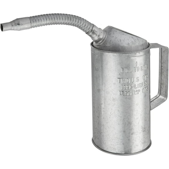 2 Quart Galvanized Metal Measure