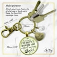 thumbnail image 5 of Sister Gutsy Goodness Bronze Metal Keychain Because of Your Love Gift Family Adult Female Jewelry, 5 of 8