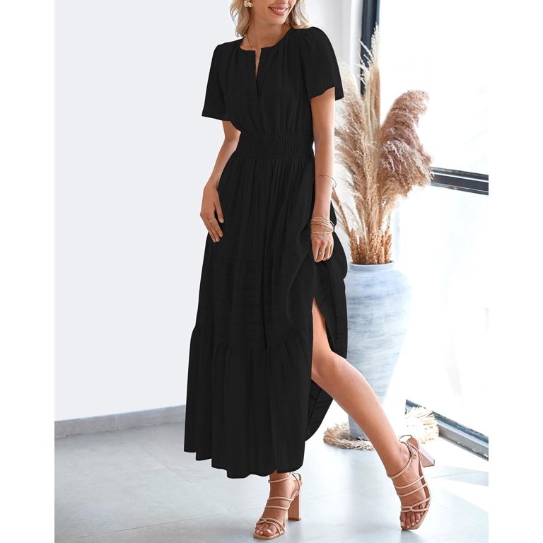 Beach Vacation Clothes For Women Women's 2025 Summer Sleeveless Dress - Lightweight Swing Dress With Pockets (40 Prints) Elescat Summer Dresses For Women