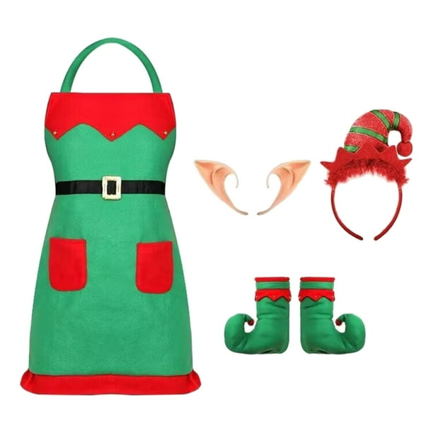 Delantal navideño Yuyangstore Disfraz de elfo