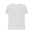 thumbnail image 4 of ohmzyzo Men's Cotton Linen T Shirt Short Sleeve Crew Neck Tops Casual Summer Lightweight Loose Classic Basic Tee Shirts, 4 of 6