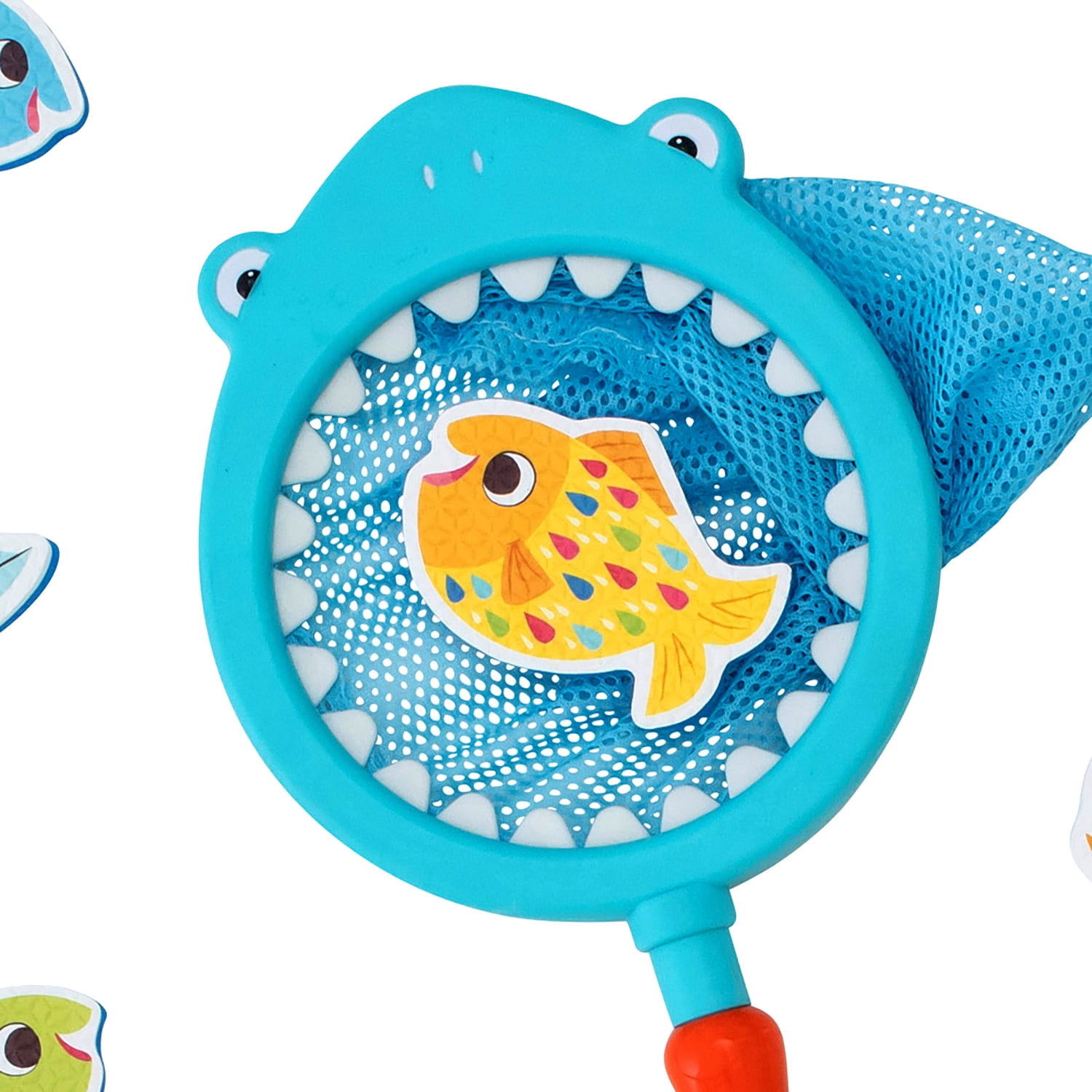 Tiger Tribe: Shark Chasey - Eco-Friendly Bath Toy for Toddlers, Bioplastic Shark Net & Fish Set, Develops Motor Skills, Ages 1-3