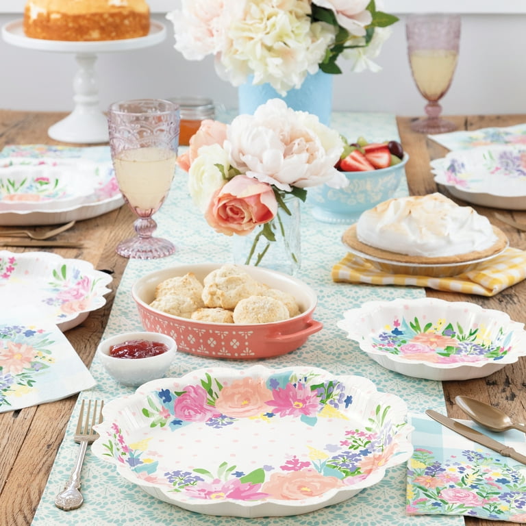 The Pioneer Woman Spring Flowers Paper Dessert Plates 8 Inch 36
