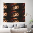 thumbnail image 2 of Daiia Animal Cat Pattern Tapestry 60x51 Inches Wall Hanging Tapestry Artistic Wall Hanging Bedroom Wall Decor Living Room Tapestry Dorm Room Decor, 2 of 9