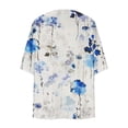 thumbnail image 5 of Cárdigan de manga larga para mujer, blusa informal estampada con bolsillo, abrigo tipo cárdigan para mujer, 5 of 5