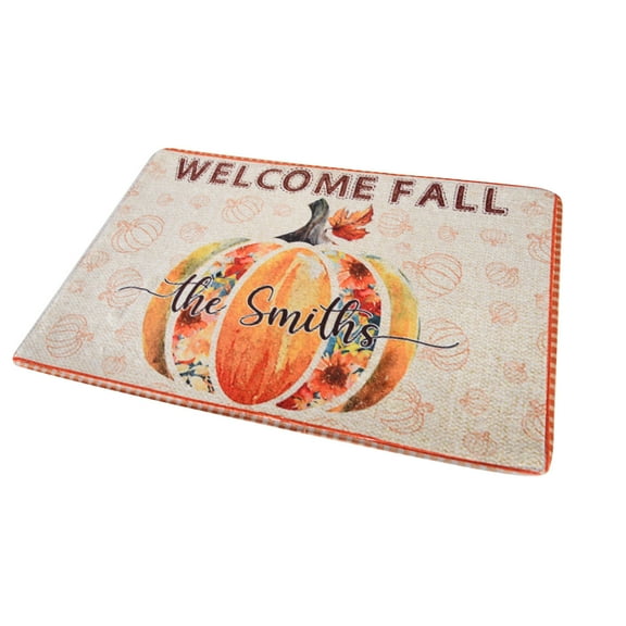 miaomiaoke Fall Kitchen Rugs and Mats, Autumn Pumpkin Kitchen Mat for Floor, Holiday Non-Slip Kitchen Sink Mats, Mat Corridor Kitchen Mat, Soft Carpet