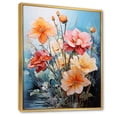 thumbnail image 2 of Designart "Daffodils Representation Colorfuled Acrylic" Floral Floater Framed Canvas Print, 2 of 7