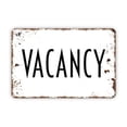 thumbnail image 1 of Letrero de metal con texto en inglés "Vacancy", estilo granja, moderno y contemporáneo, para pared, tamaño: 16 x 12 pulgadas, 1 of 4