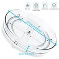thumbnail image 4 of SUPTREE Clear Rotating Lazy Susan Turntable Organizer for Kitchen Cabinets Spices 10.6 inch Storage Containers, 4 of 7