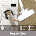 thumbnail image 2 of JAATOP Dirt Trapper Door Mats 17"x 27", Non-Slip Semicircular Doormat, Absorbent Floor Mat for Front Door, Washable Entry Rugs, Beige, 2 of 9