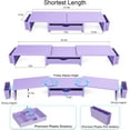 thumbnail image 2 of Dual Monitor Stand Riser, Desk Organizer With Drawer and 2 Pen Holders, Desk Organizers and Accessories, Purple Office Decor (Purple), 2 of 7