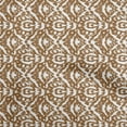 thumbnail image 1 of oneOone Rayon Brown Fabric Asian Ikat Craft Projects Decor Fabric Printed By The Yard 56 Inch Wide, 1 of 4