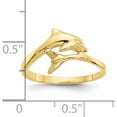 thumbnail image 3 of 10K Yellow Gold Dolphin Ring (Size 6) Made In United States 10zr193, 3 of 6