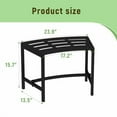thumbnail image 2 of Metal Curved Fire Pit  Set of 4, Outdoor Fire Pit Seating, Steel Backless Outside  for Garden, Patio, Porch, Backyard, Plant Stand, Heavy Duty Plant Holder, Style 2, Blac, 2 of 7