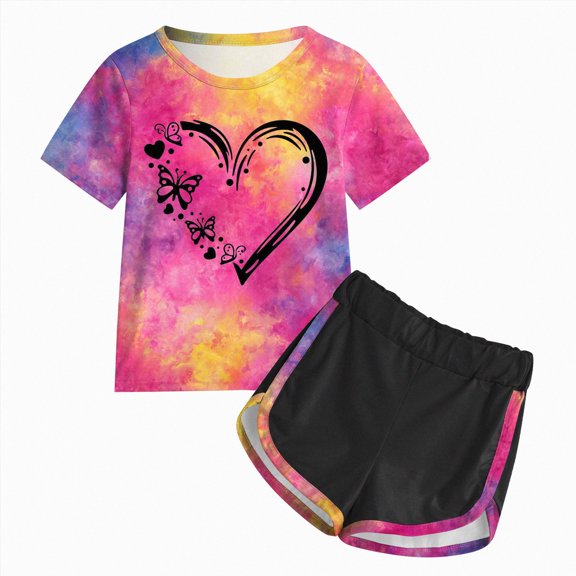 Toddler Baby Girl Short Sleeve Shirt & Casual Shorts Set Summer Outfits Clothes,Breathable 6-12 Months 12-24 Months 2t 3t 4t 5t 6t 7t 8t 9t Children 5-6 Years