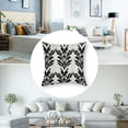 thumbnail image 5 of Acheng Throw Pillow Cover Black and White Decorative Pillow Case Cushion Cover Home Sofa Decor  Pillow Cover 24x24in, 5 of 7