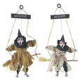 thumbnail image 4 of 1 Uds colgante de Halloween fantasma resplandeciente llamado bruja decoración calavera fantasma truco aterrador Prop (negro) JFHHH pequeña, 4 of 5
