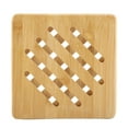 thumbnail image 1 of Mantel individual resistente al calor, taza de bambú, olla, plato, mesa, alfombrilla, almohadilla para olla, verdadera excelencia, 1 of 8