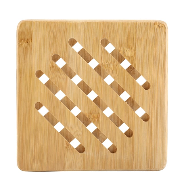 Mantel individual resistente al calor, taza de bambú, olla, plato, mesa, alfombrilla, almohadilla para olla, verdadera excelencia