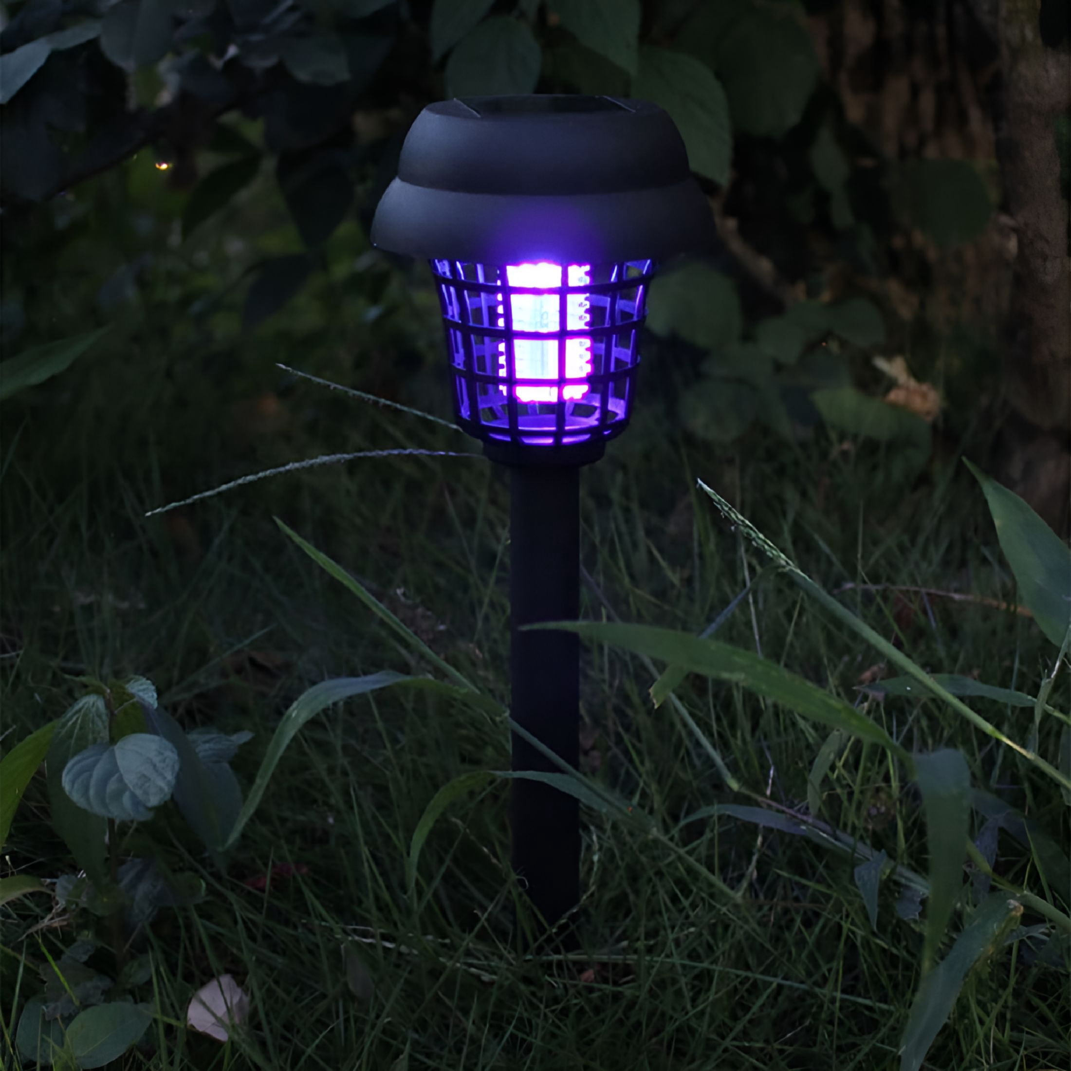 HIBIBUD 2026 New Fly Traps Outdoor Bug Zapper,Solar Powered Led Lamp Garden Light for Garden,Patio,Yard,Deck,Balcony