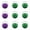 Green,Purple, variant on 6PC Halloween Pumpkin Candy Bucket Holders with Handles for Supply Holiday Party Decorations, Pumpkin Bucket, Pumpkin Barrels, Halloween Pumpkin Pail, Pumpkin Halloween Bucket,2.8x2.8x2.2 Inch