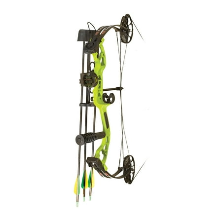 PSE Mini-Burner Lime Green 25in 29lb Ready-To-Shoot Youth Compound Bow (Best Pse Compound Bow)