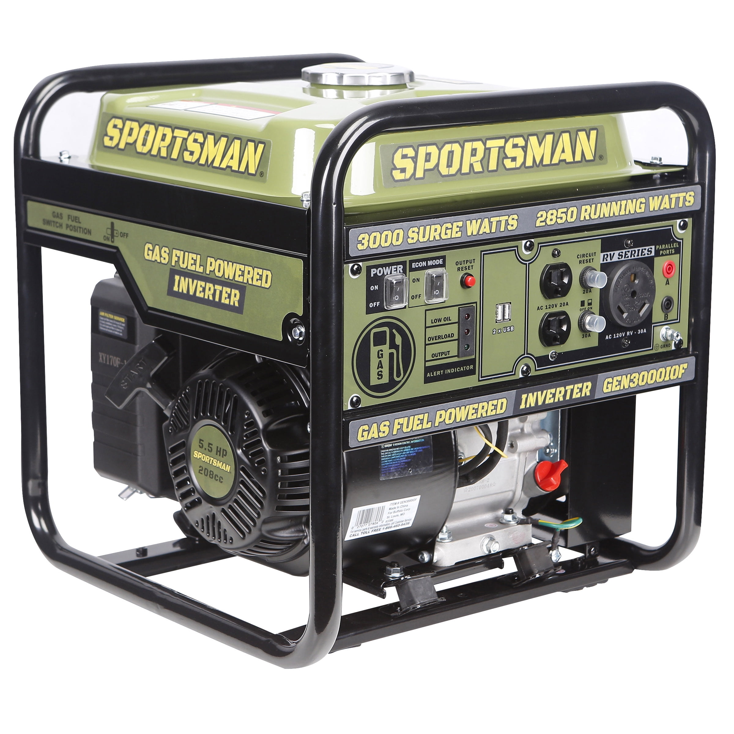 Sportsman 3000 Watts Open Portable Gasoline Generator Walmart.com