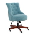 thumbnail image 2 of Linon Ragan Task Chairs with Adjustable Height and Swivel, 275 lb. Capacity, Aqua, 2 of 6