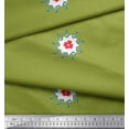 thumbnail image 2 of Soimoi Poly Georgette Fabric Leaves & Floral Artistic Print Fabric by The Yard 42 Inch Wide, 2 of 5