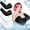 Black, White, variant on DOVACKA 4-Pack Plus Size Cooling Ice Silk UV Sun Protection Arm Sleeves, Breathable Arm Wraps for Flabby Arms, Men Women
