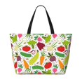 thumbnail image 2 of Easygdp Cartoon Vegetables Bolsa de Viaje de Playa de Gran Capacidad, Bolsa Tote Perfecta para la Playa, Escapadas de Fin de Semana y Viajes, 2 of 7