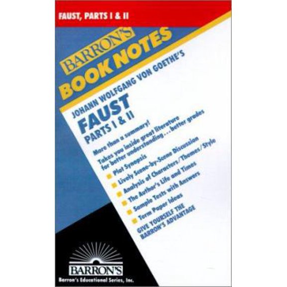 Pre-Owned Faust (Barron's Book Notes) (Paperback) 0764191098 9780764191091