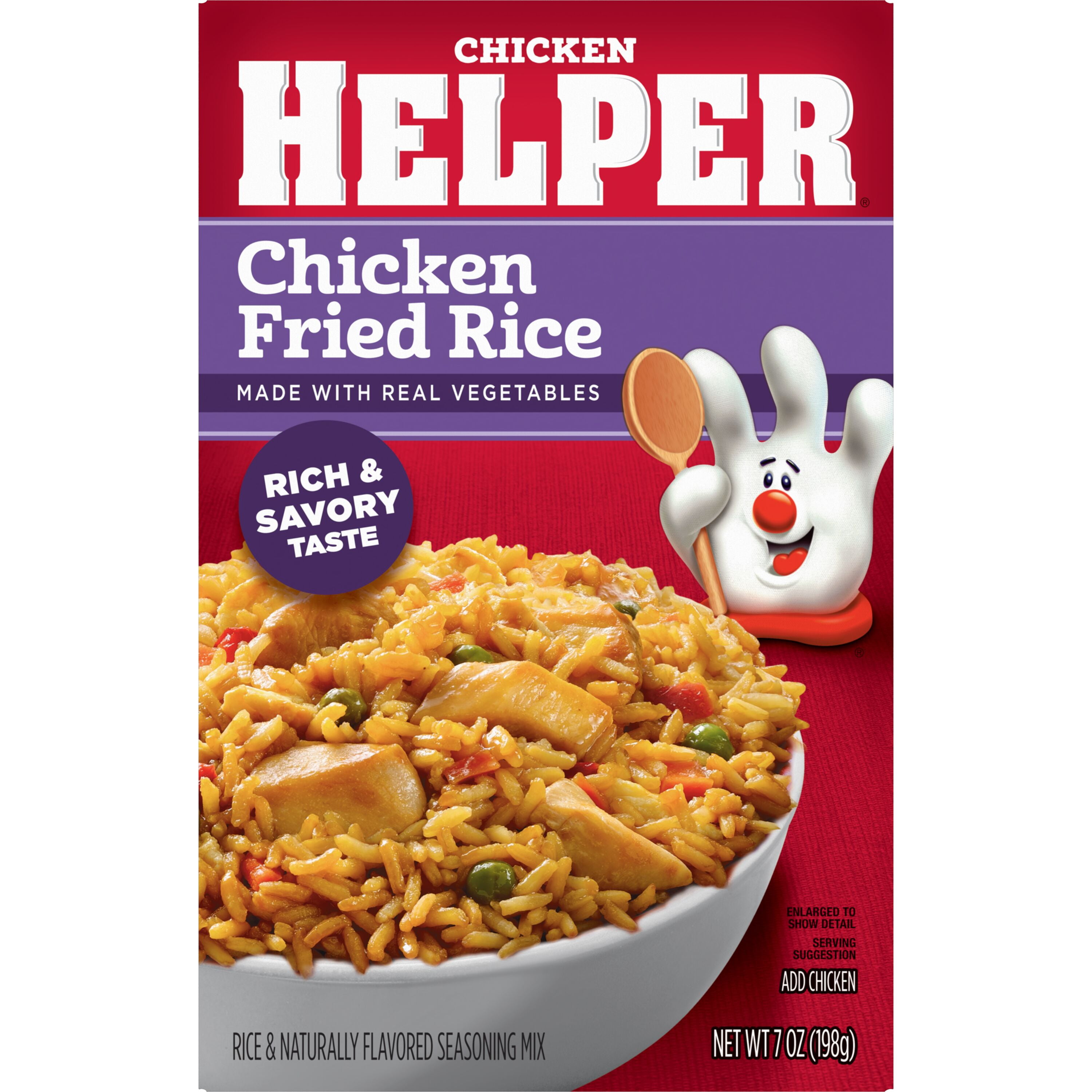 (8 pack) Chicken Helper Chicken Fried Rice Made with Real Vegetables, 7 Ounces Box