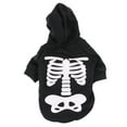thumbnail image 1 of Halloween Skeleton Dog Costumes Clothes Pet Jumpsuit for Small Medium Dogs, 1 of 7