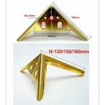 thumbnail image 4 of Juego de 4 muebles triangulares con pies decorativos, proceso de pulido por galvanoplastia, dorado 15 cm, 4 of 5