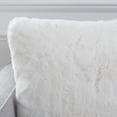 thumbnail image 4 of Safavieh Flayn 20" x 20" Contemporary Faux Fur Decorative Pillows, White (Set of 2), 4 of 4