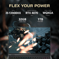 thumbnail image 3 of Lenovo Legion Pro 5i Portable de Jeu 16 Pouces WQXGA 240Hz, Intel i9-13900HX, 32 Go DDR5, 1 To SSD, NVIDIA GeForce RTX 4070 8 Go, Clavier Rétroéclairé RVB, Caméra Web, Wi‐Fi 6E, Win 11 Home, Gris, Ensemble d'Extension Hotface 128 Go, 3 of 9