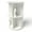 White, variant on Yardi Yarda 2 Tier Freestanding Kids Rotating Bookshelf Storage Rack with Bunny Baffles, White