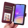 thumbnail image 6 of SaniMore for Samsung Galaxy A54 5G Wallet Case, Detachable Strong Magnetic PU Leather Flip Cover PU Leather Magnetic Shell Card Slots Cash Pocket Wristlet Strap Full Protective Stand Shell, Winered, 6 of 12