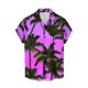 thumbnail image 5 of Mens Manga Corta Botón Abajo Camisas Casual Suelto Impreso Cardigan Girar Cuello Blusa, Transpirable para el Entrenamiento, 5 of 6