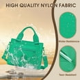 thumbnail image 4 of Atrufo Tote Bag for Women - Lightweight Nylon Large Capacity Work Bag, Beach to Office Tote with Hidden Pocket & 290D Reinforced Seams - Lake Green, 4 of 7