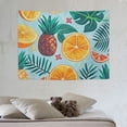 thumbnail image 4 of FANNA Oranges Pineapples Leaves Tapestry 40x30in Soft, Durable, Skin Friendly, Lightweight for Living Room Bedroom Dorm Decoration 40x30in, 4 of 7