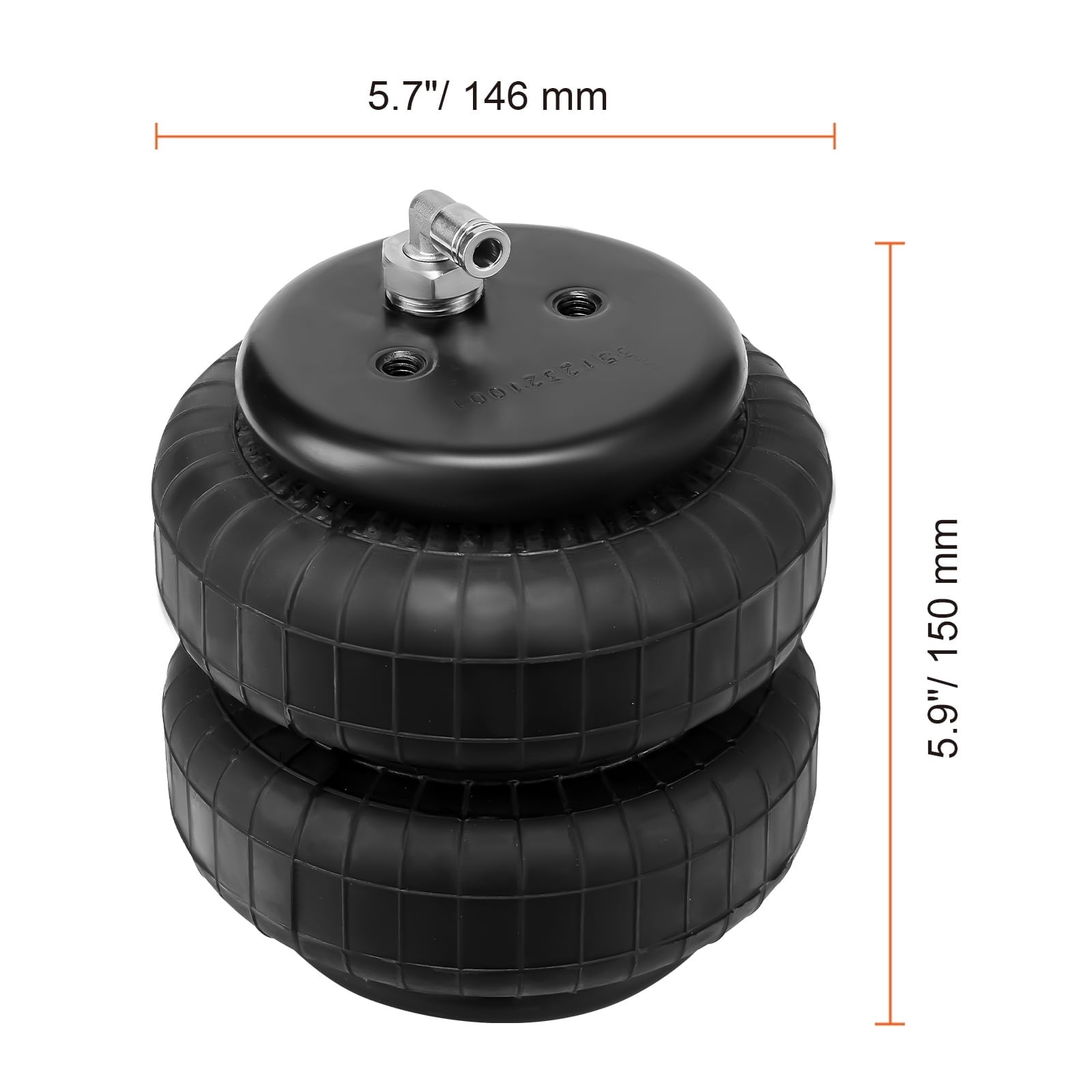 KFFKFF Air Cushioning Setup, Compatible with 2001-2010 Chevrolet Silverado 2500/3500HD & GMC Sierra 2500/3500HD 4WD RWD, Supports up to 5000 lbs, Adjustable 5-100 PSI