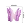 thumbnail image 3 of Blue Butterfly Veils Flower Decoration for Weddings and Festivals, DIY Plastic Décor for Outdoor Parties, Versatile 3D Floral Scene Arrangement, Perfect for Courtyard and Event Decor, 3 of 6