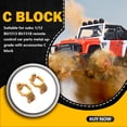thumbnail image 3 of Tholdsy 2 uds portador de buje delantero Material Premium dirección tipo C práctico para instalar diseño especial con control remoto para coches RC Kits de construcción modelo Dorado Tholdsy FN001474-03, 3 of 6