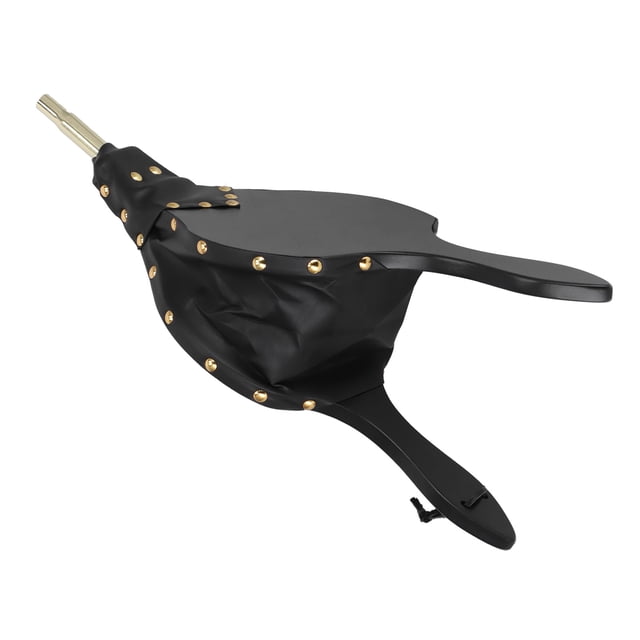 Fireplace Bellows, Metal Rivets Fireplace Wood Bellower Composite Wood Leather Antique For Barbecue For Outdoor Activities