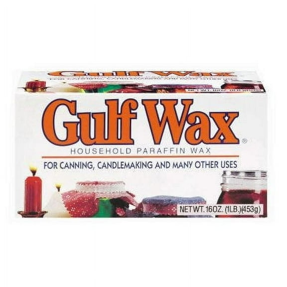 Gulf Wax Paraffin Wax Block - White, Candle Making, All Occasion - 1 Lb