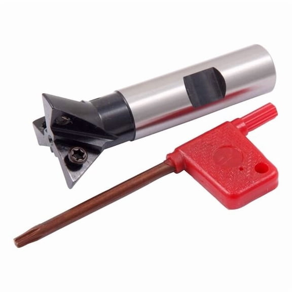 Hhip 1-3/8" X 5/8 Shank 3 Flute 60 Degree Indexable Dovetail Cutter 2075-0506