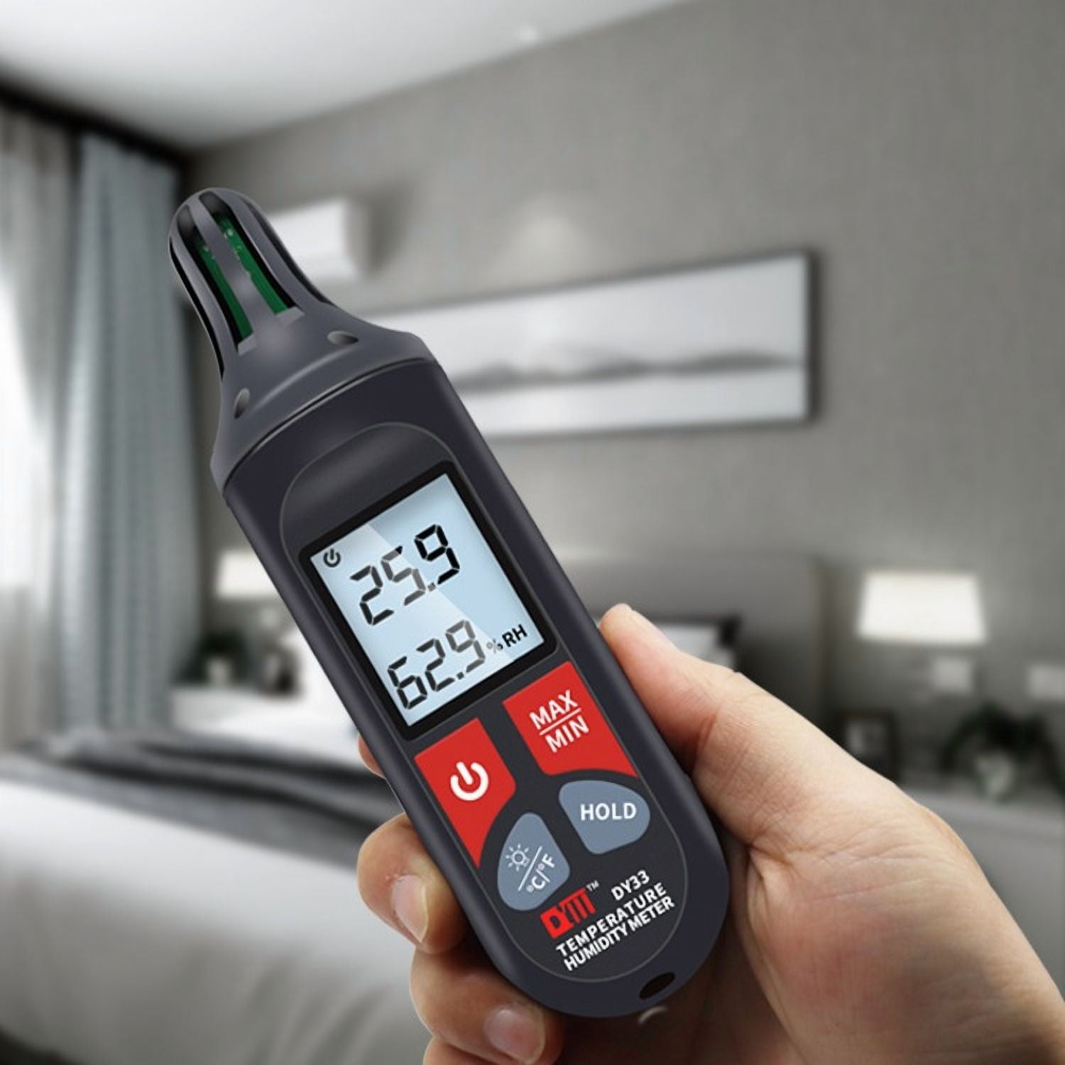 High Precision Handheld Temperature Humidity Meter  Temperature And Humidity Detector Instrument Thermal Conductivity