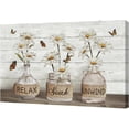 thumbnail image 2 of Farmhouse Bathroom Decor Wall Art Rustic Botanical Bathroom Pictures Canvas Print Bathroom Relax Soak Unwind Eucalyptus Butterfly Painting Prints Framed Artwork Decor for Bathroom 16"x24", 2 of 6